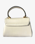 Gucci Horsebit 1955 Mini Top Handle Bag in White Leather