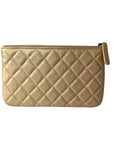 Chanel Calfskin Quilted Clutch