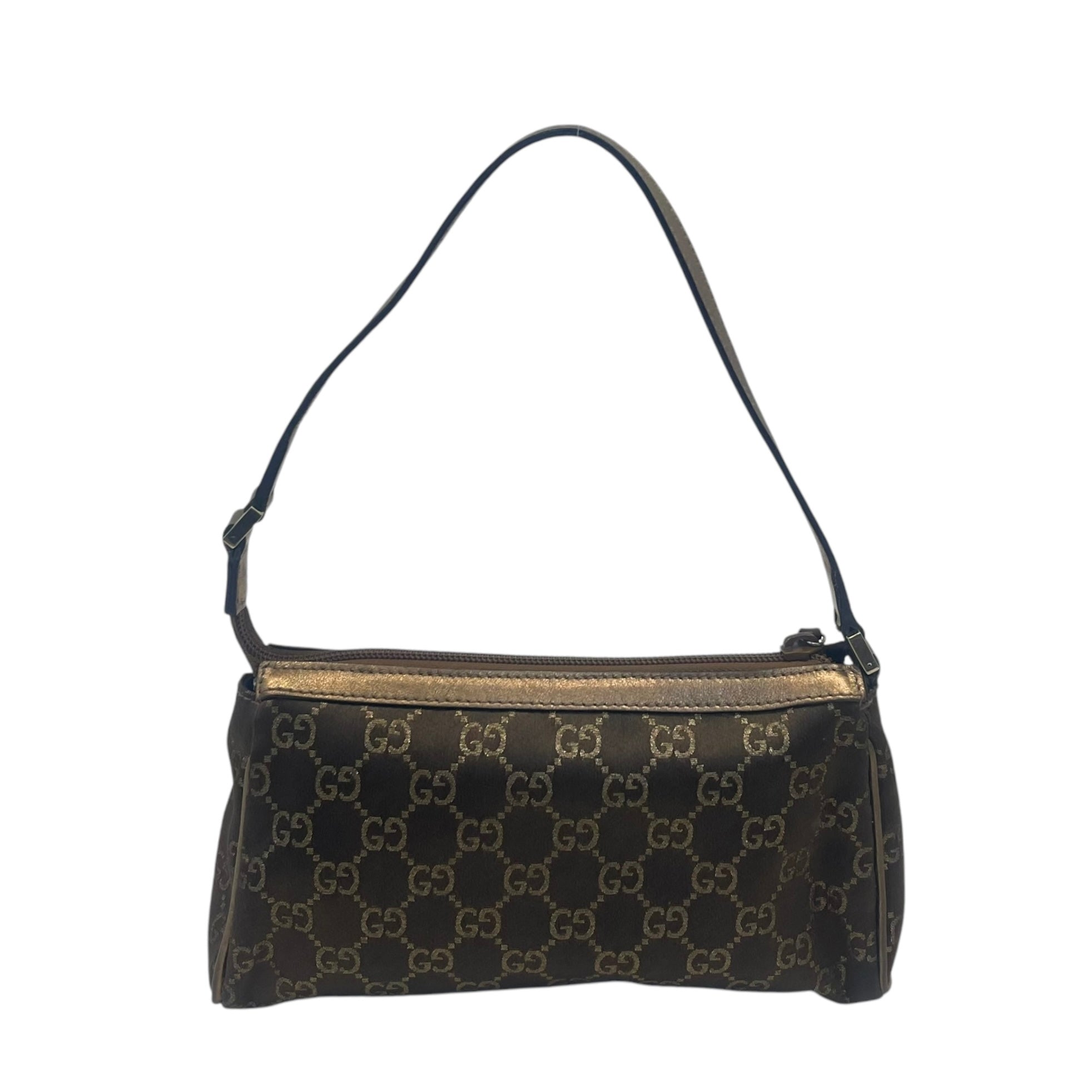 Gucci Bronze Guccissima Pochette Clutch Bag