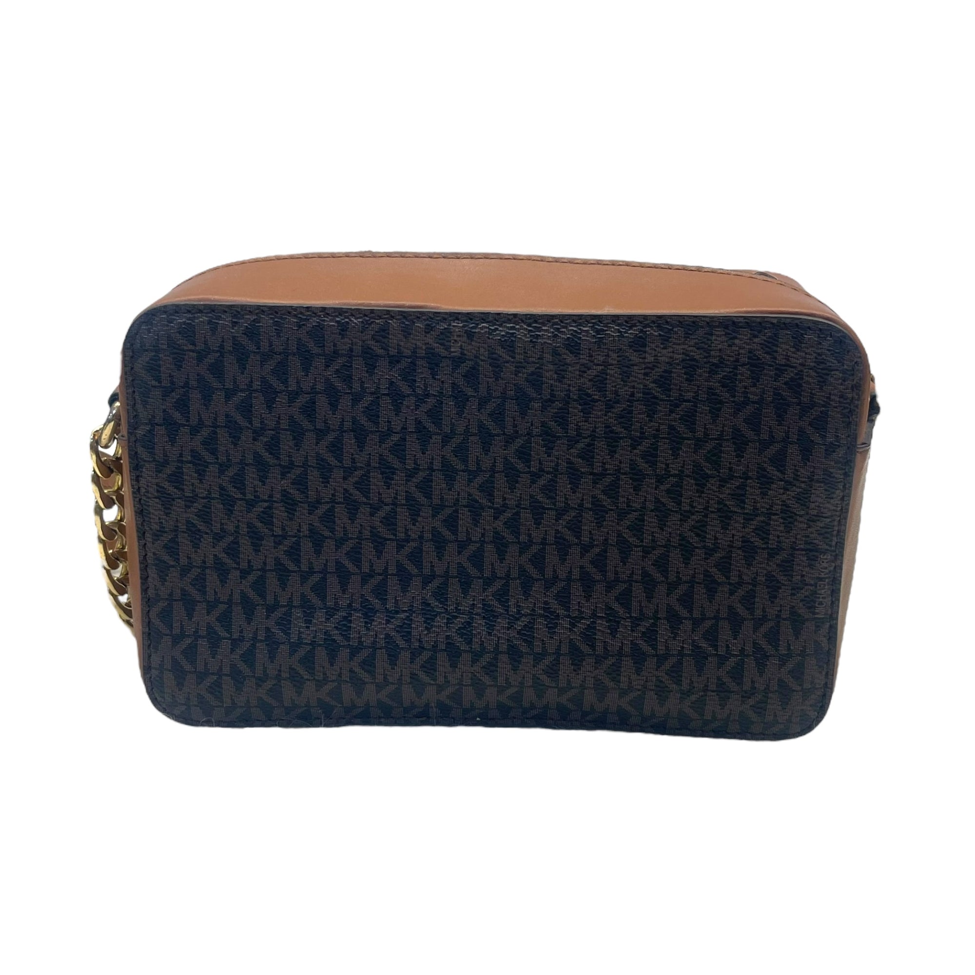 Michael Kors Jet Set Brown Logo Crossbody Bag