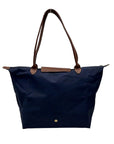 Longchamp Navy Foldable Large Tote Bag