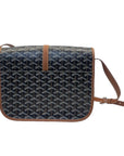 Goyard Belvedere Black/Tan Canvas PM Bag