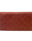 Gucci Continental Wallet in Orange Leather