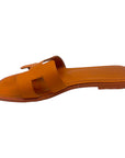 Hermès Orange Oran Sandals EU 38