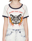 Gucci Cat Applique Blind For Love T-shirt