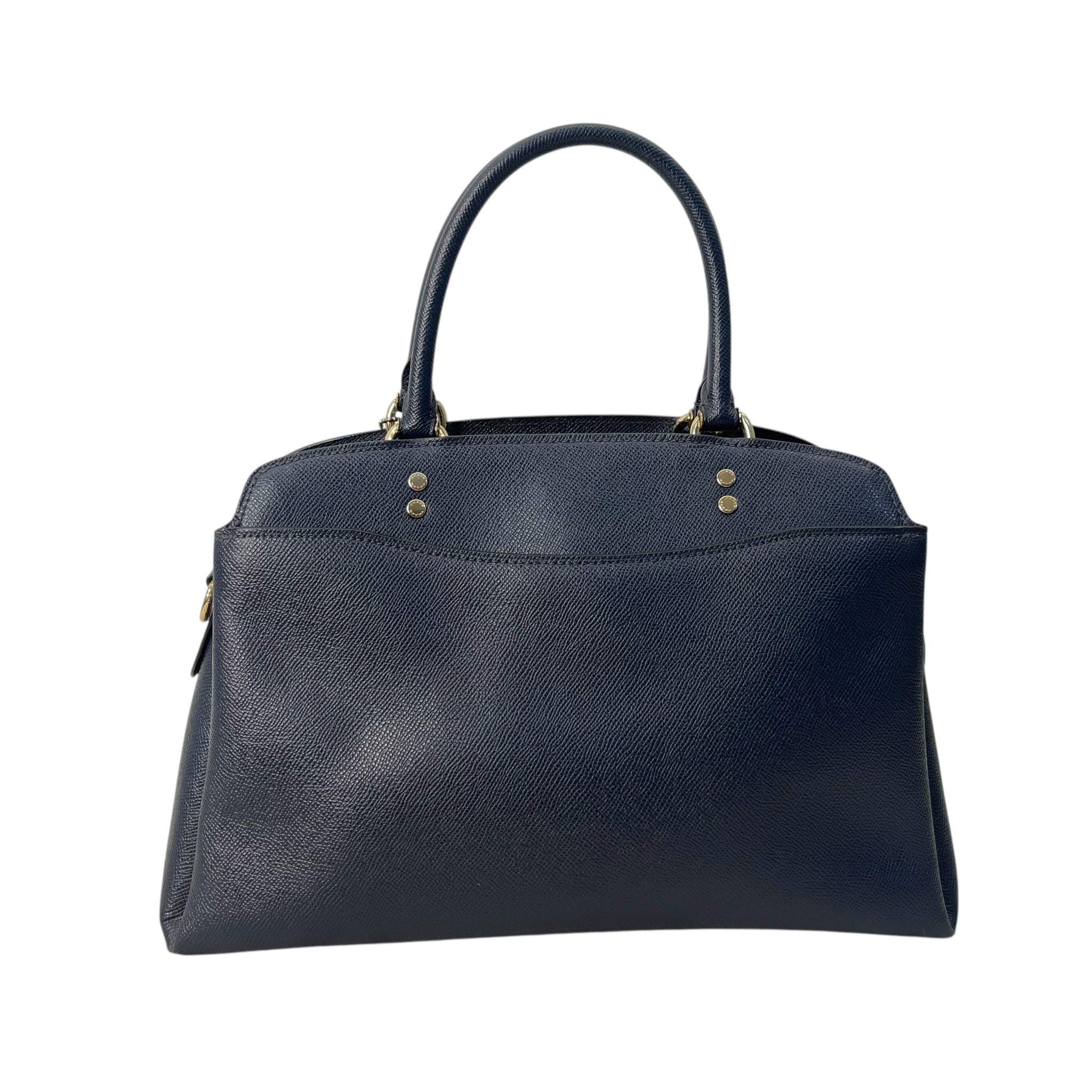 Coach Blue Leather Mini Lillie Carryall Satchel