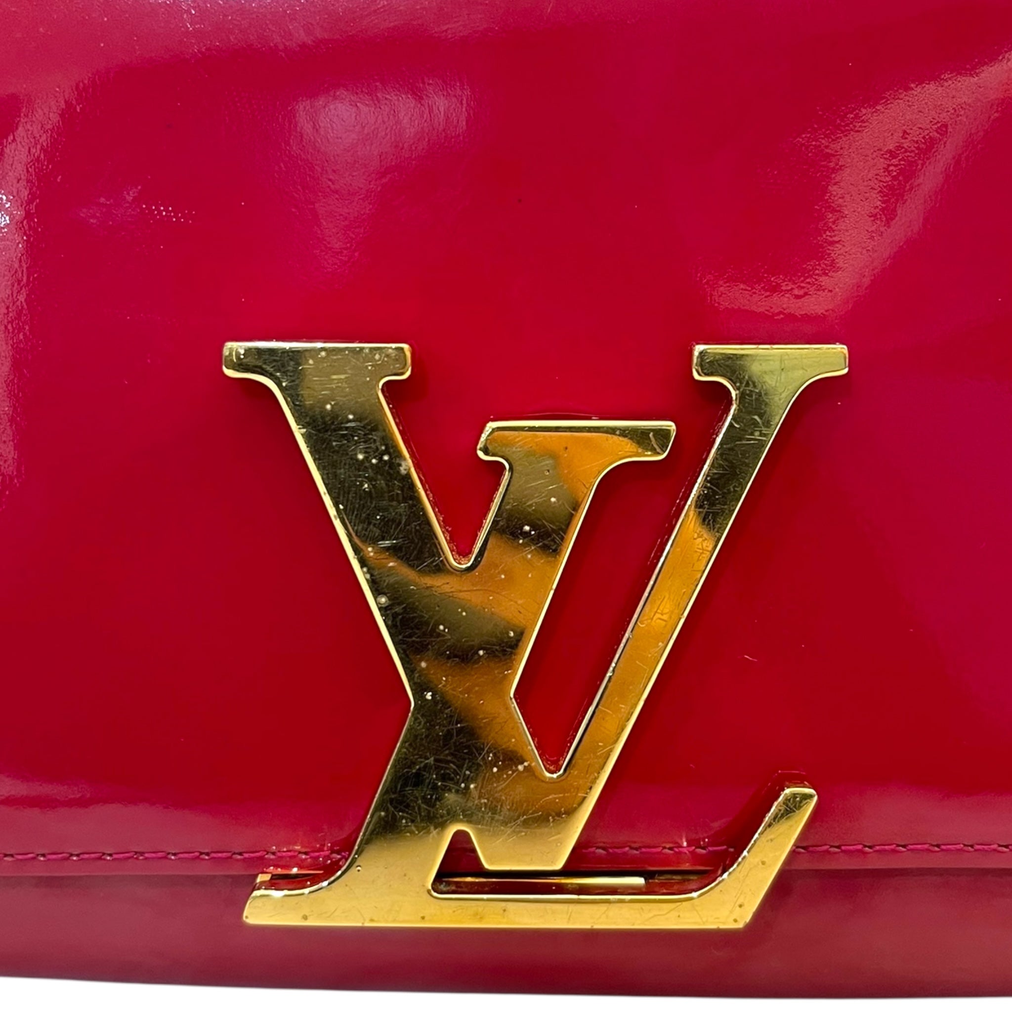 Louis Vuitton Patent Leather Louise MM Clutch