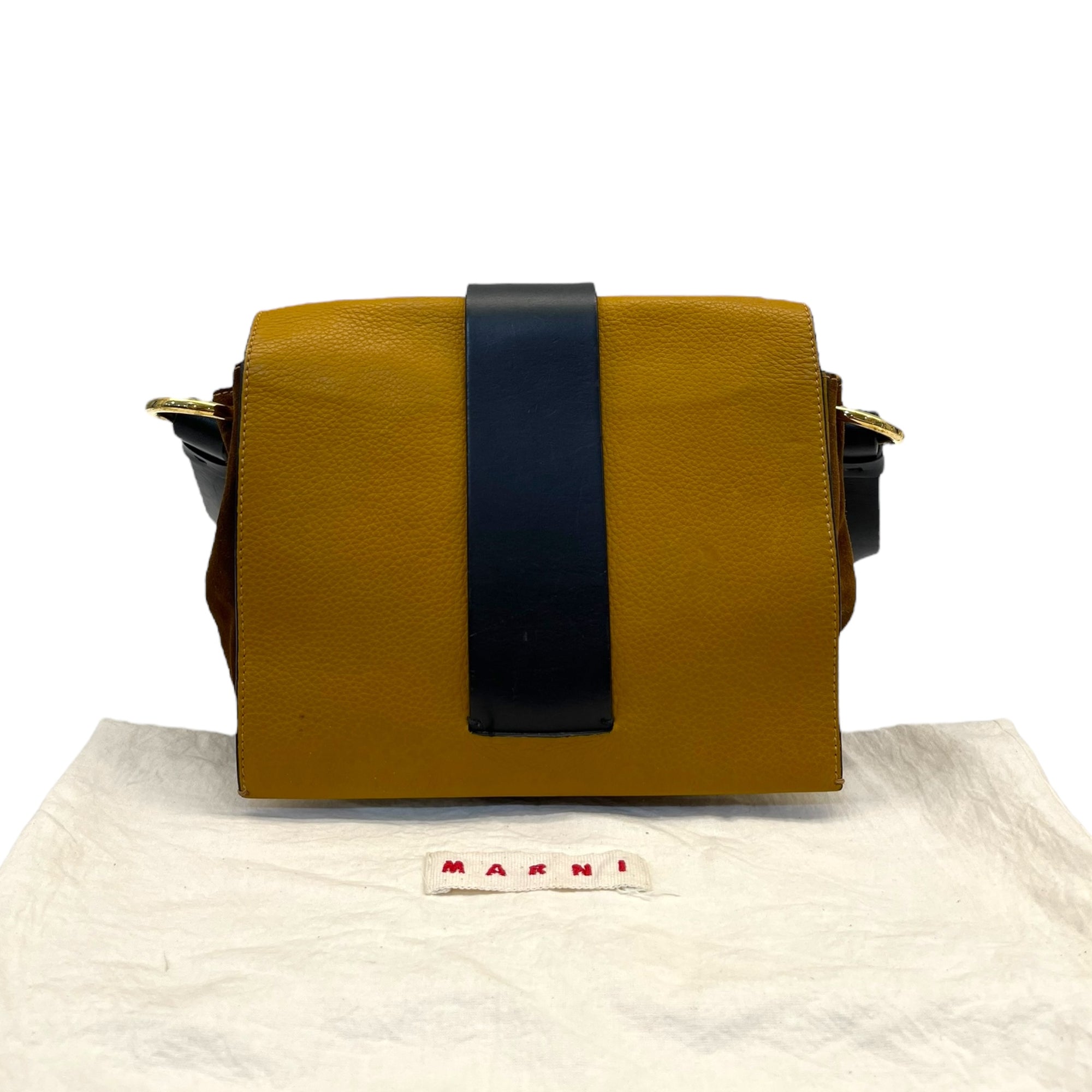 Marni Colour-Block Leather Crossbody Bag