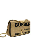 Burberry Lola Raffia Horseferry Shoulder Bag