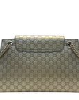 Gucci Metallic Beige Guccissima Leather Emily Chain Shoulder Bag