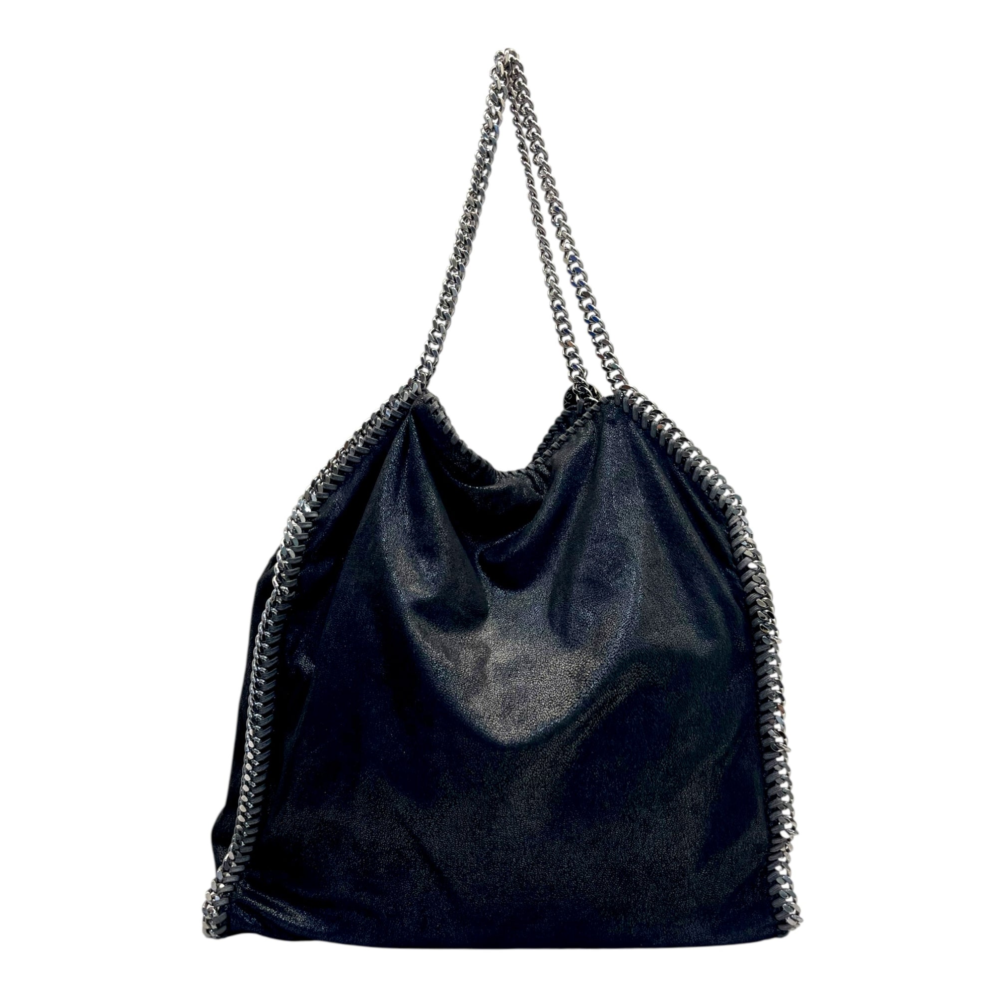 Stella McCartney Black Faux Leather Small Falabella Tote
