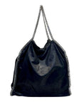 Stella McCartney Black Faux Leather Small Falabella Tote