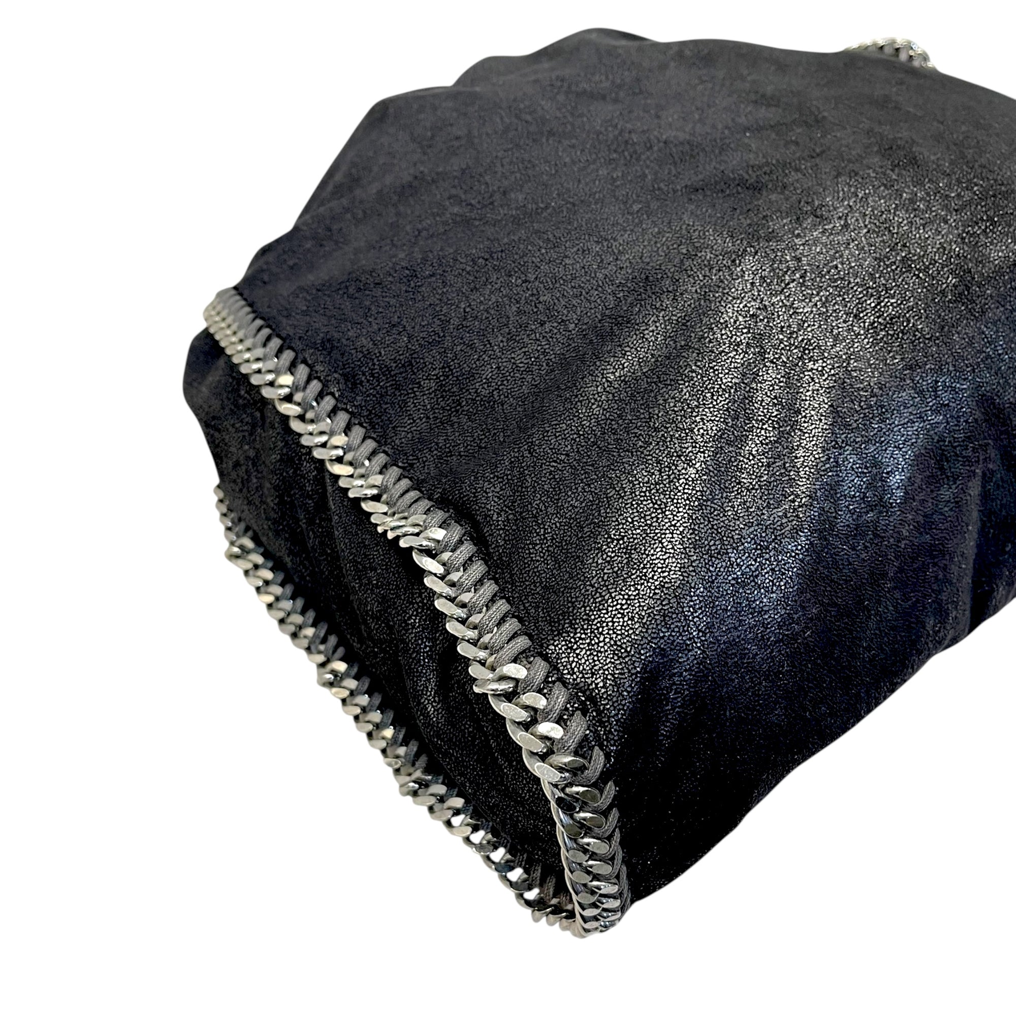 Stella McCartney Black Faux Leather Small Falabella Tote