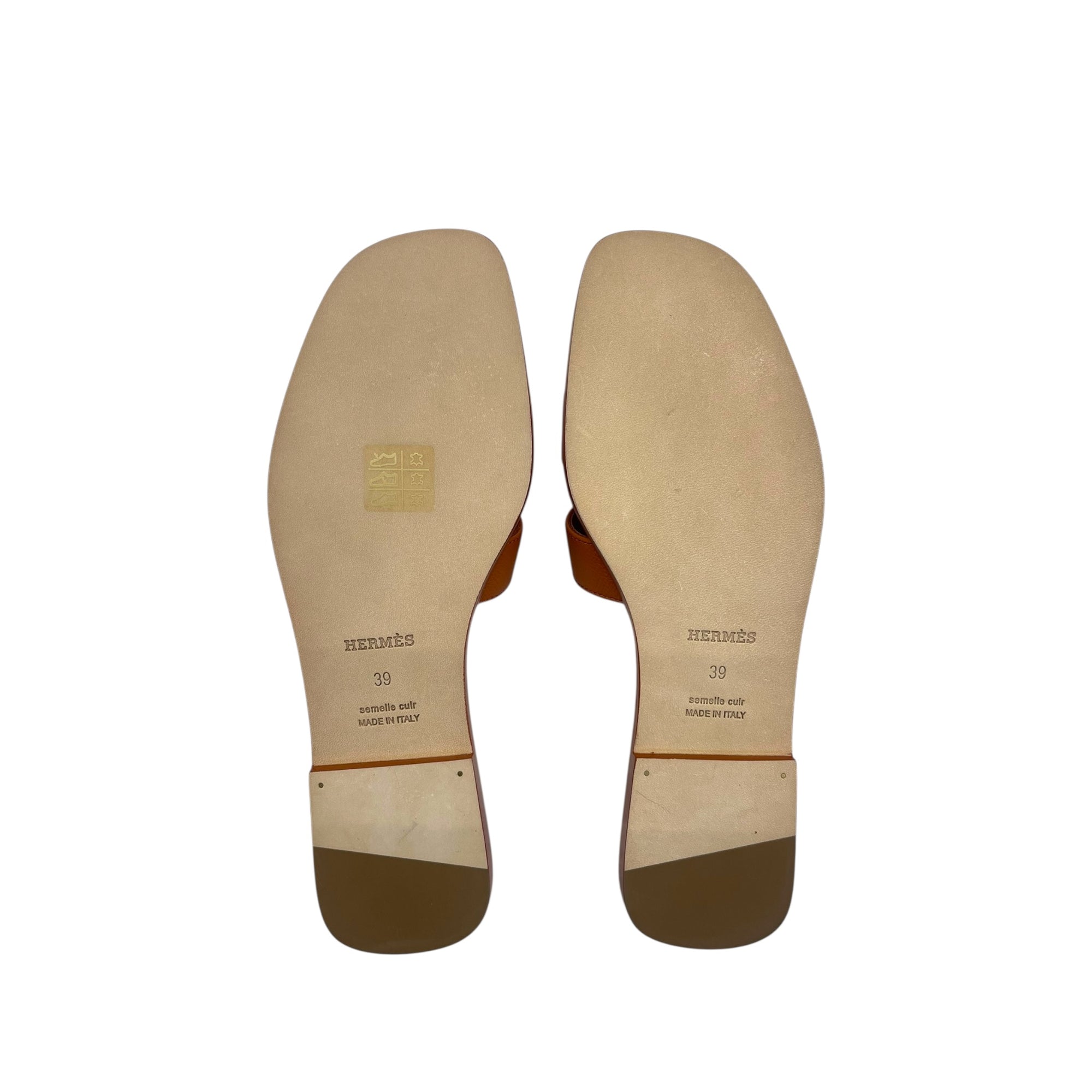 HERMES ORANS TAN SIZE EU 39