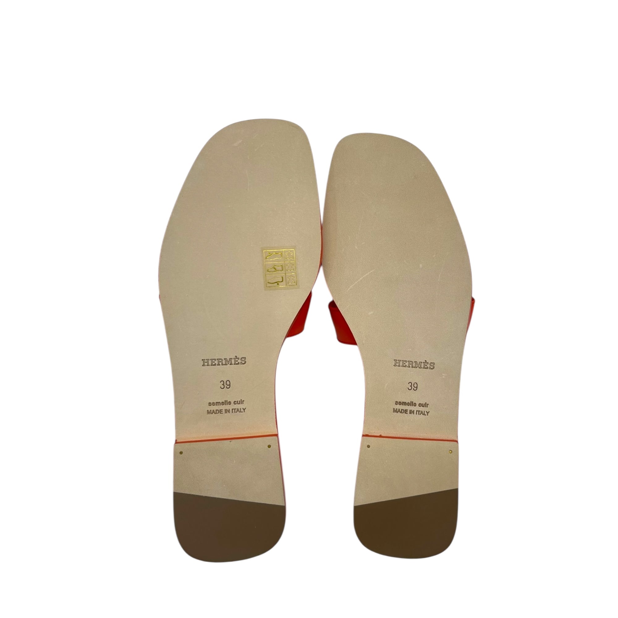 HERMES ORANS RED SIZE EU 39