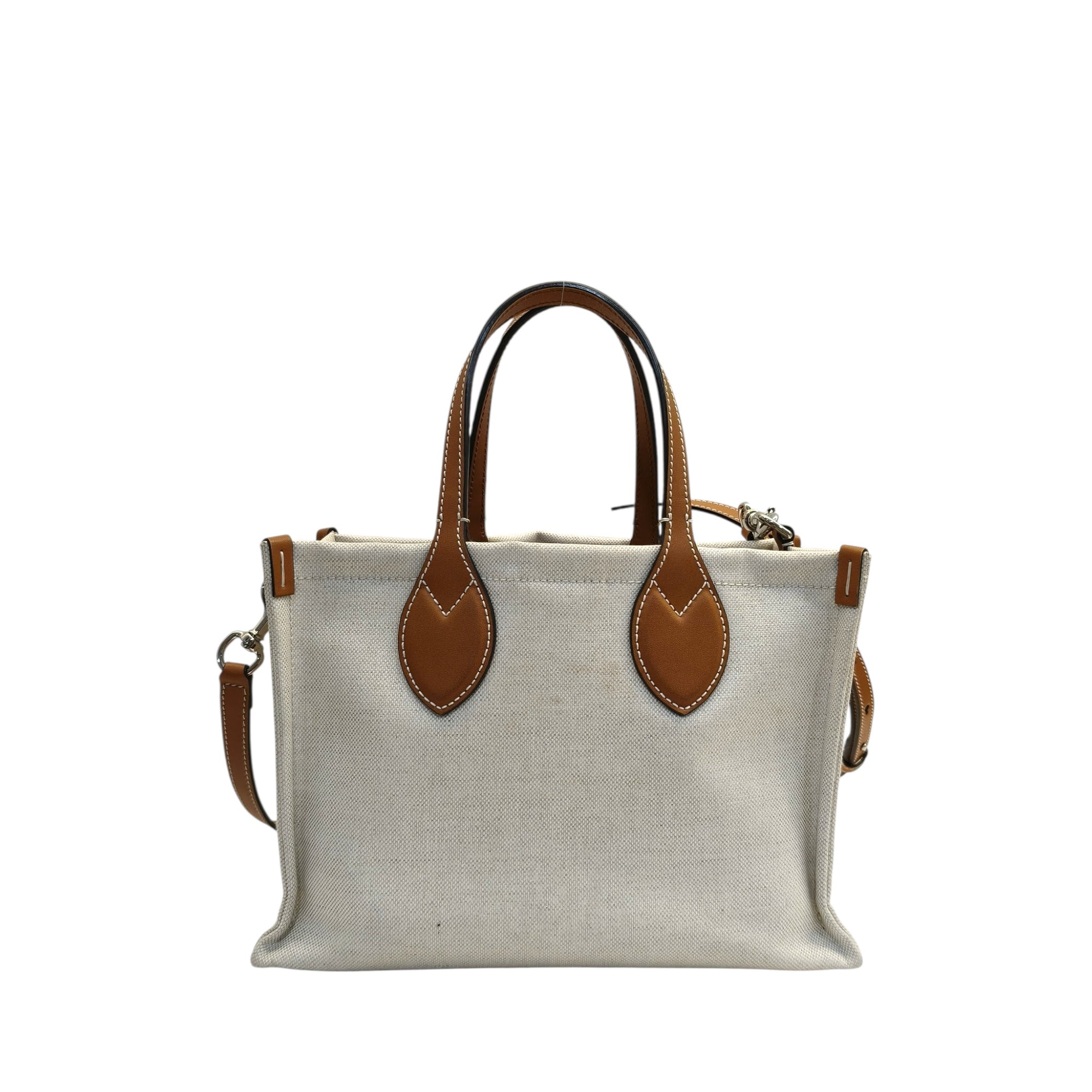 Gucci Mini Tote Bag With Gucci Print Beige Brown