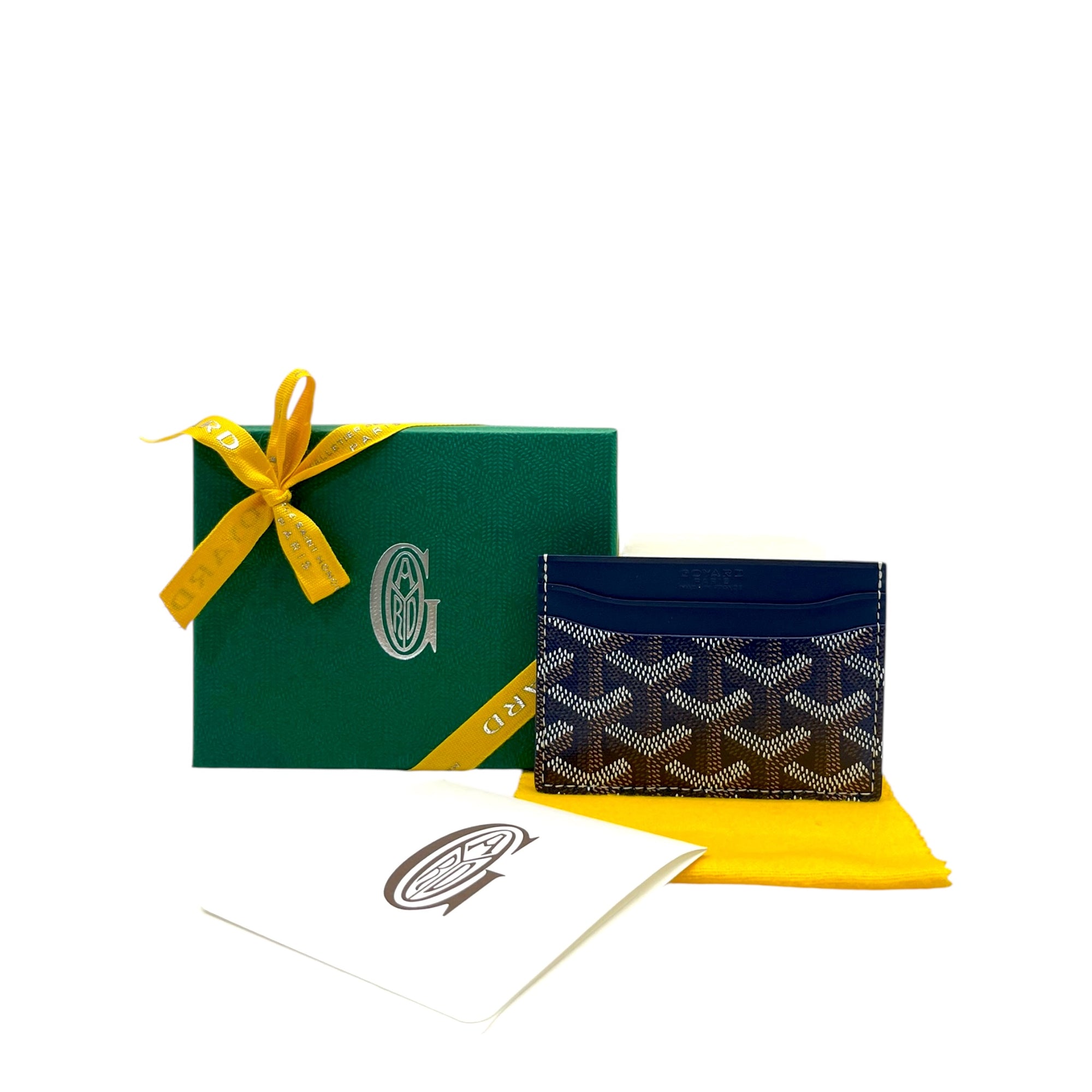 Goyard Saint Sulpice Card Wallet Navy Blue