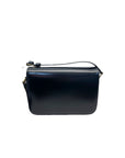 Celine Black Shiny Calf Leather Triomphe Shoulder Bag