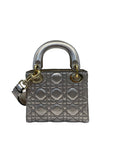 Christian Dior Mini Lady Dior Metallic Cannage Bag