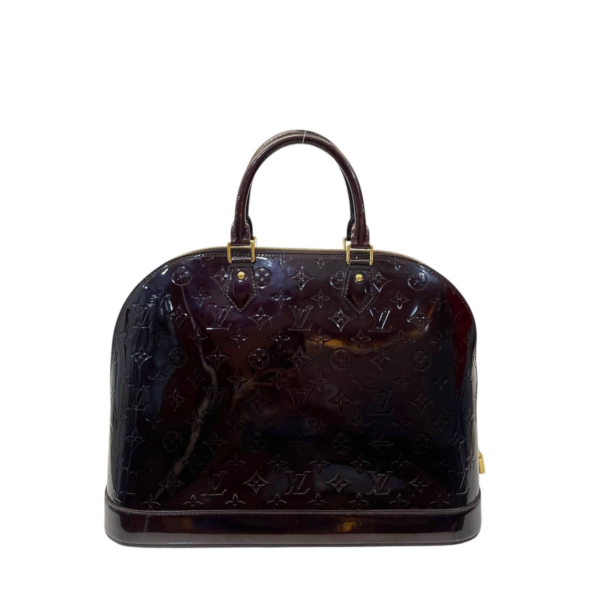 Louis Vuitton Amarante Monogram Vernis Alma PM Bag