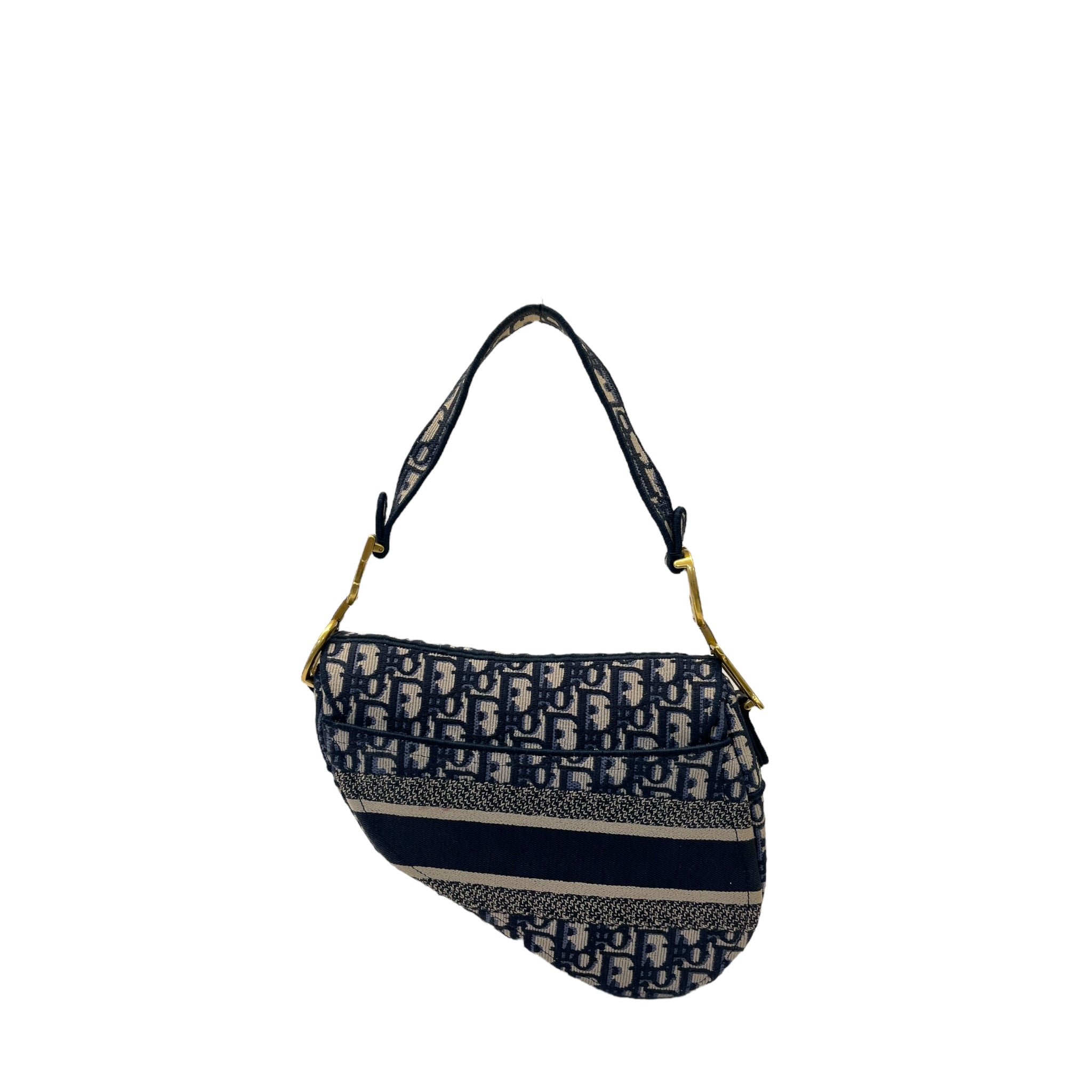 Christian Dior Saddle Bag Dior Oblique Embroidery