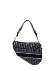 Christian Dior Saddle Bag Dior Oblique Embroidery