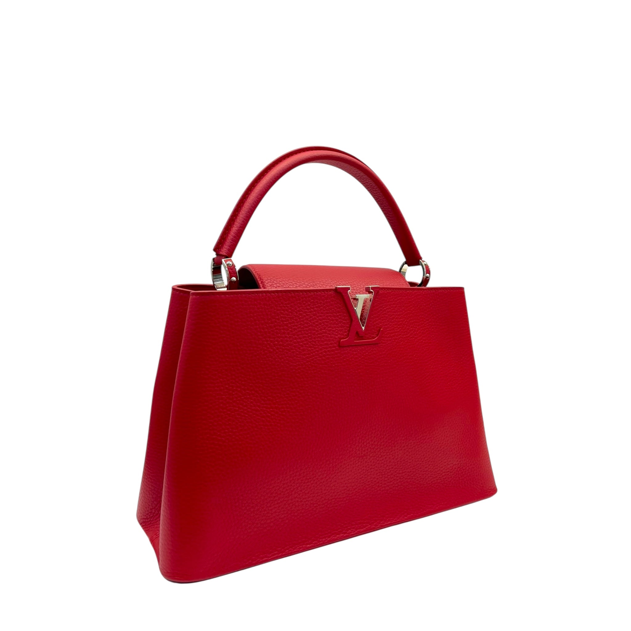 Louis Vuitton Capucines Rubis Taurillon Leather MM Bag