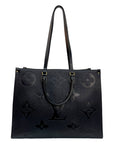 Louis Vuitton Black Monogram Empreinte Leather OnTheGo GM Tote Bag