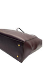 Tory Burch Burgundy Leather Emerson Tote Bag