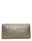 Gucci Gold Pebbled Leather Soho Clutch