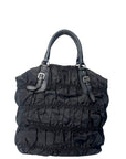 Prada Black Tessuto Gaufre Nylon Shoulder Bag