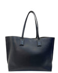 Burberry TB Monogram Tote in Black Leather