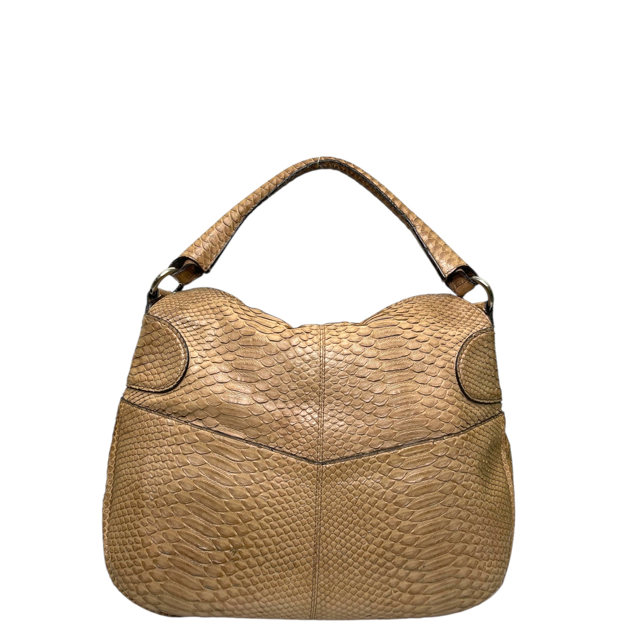 Salvatore Ferragamo Python Hobo Bag