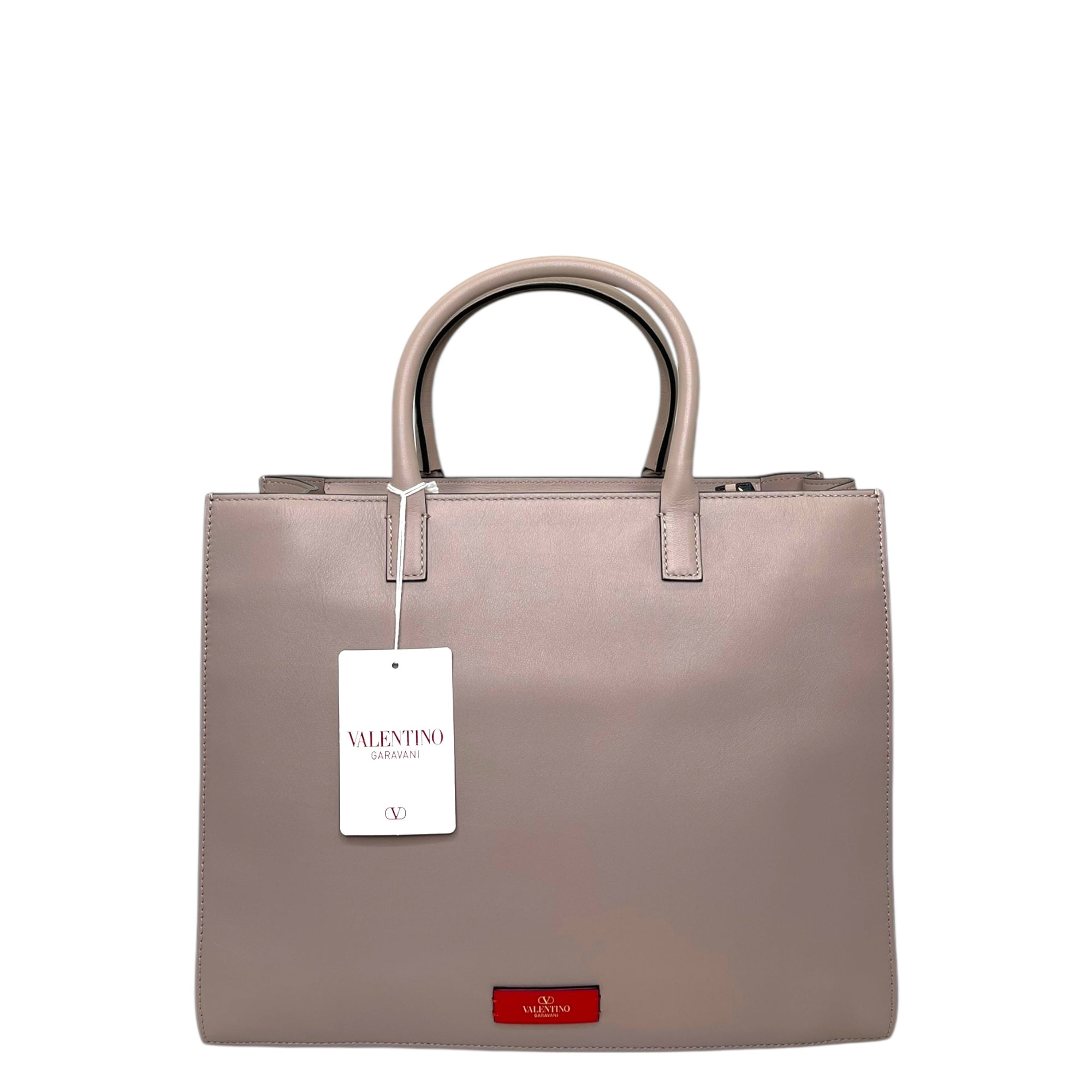 Valentino Garavani VLogo Leather Tote Bag