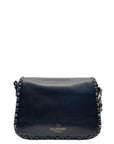 Valentino Rockstud Rolling Black Leather Shoulder Bag