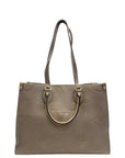 Louis Vuitton On The Go MM Tote Tourterelle Empreinte