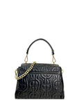 Aigner Diadora Shoulder Bag Black Quilted Leather