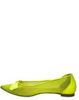 Christian Louboutin Neon Green Mesh Flats EU 38