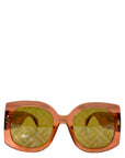 Fendi Roma Mirrored Orange Square Frame Sunglasses