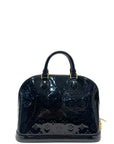 Louis Vuitton Alma PM Handbag Black Monogram Vernis