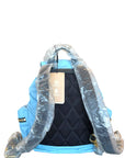 Burberry Rucksack Backpack Light Blue Nylon/Leather