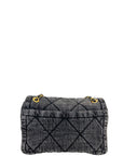 Chanel 25K Large Flap Bag Black Washed Denim