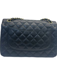 Chanel Black Quilted Caviar Jumbo Classic Double Flap Bag