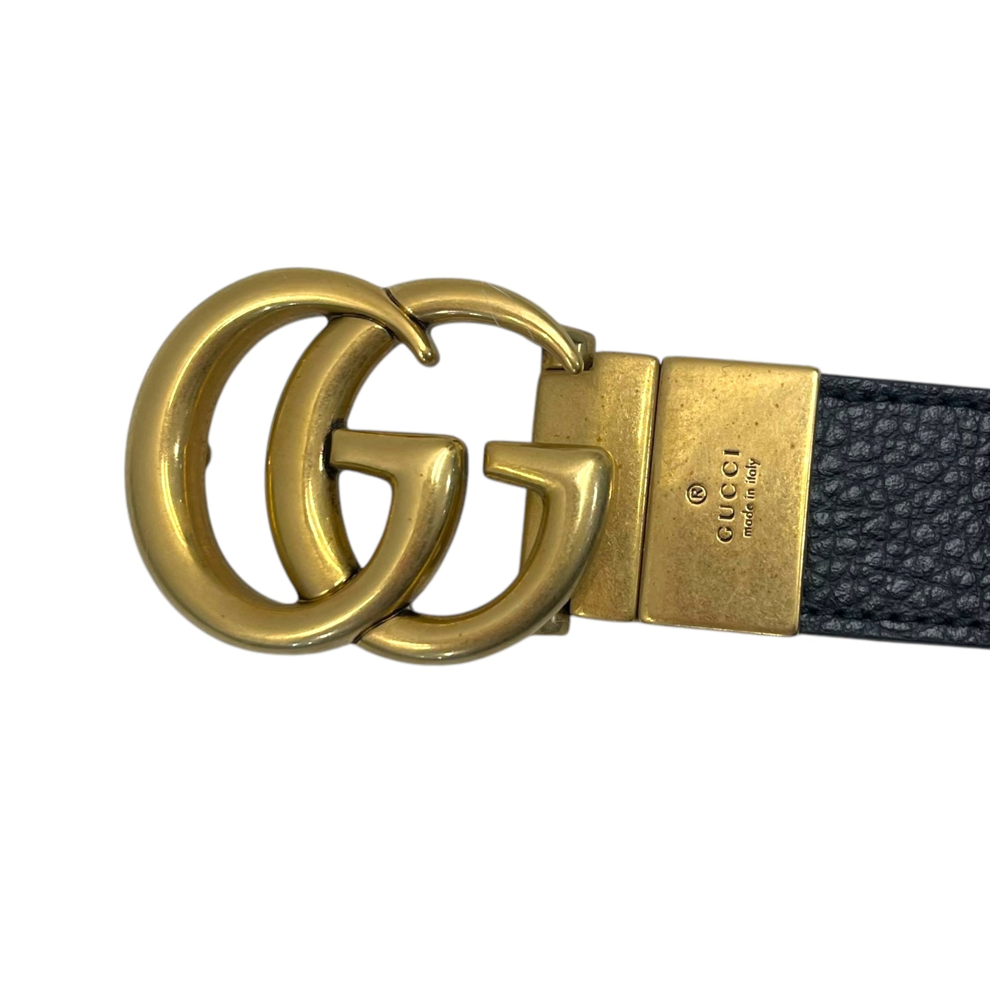 Gucci Reversible Gold Buckle Belt 110cm