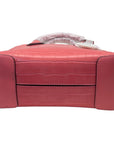 Michael Kors Peach Croc Embossed Leather Mercer Tote Bag