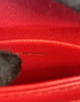 Celine Red Calfskin Leather Crossbody Bag