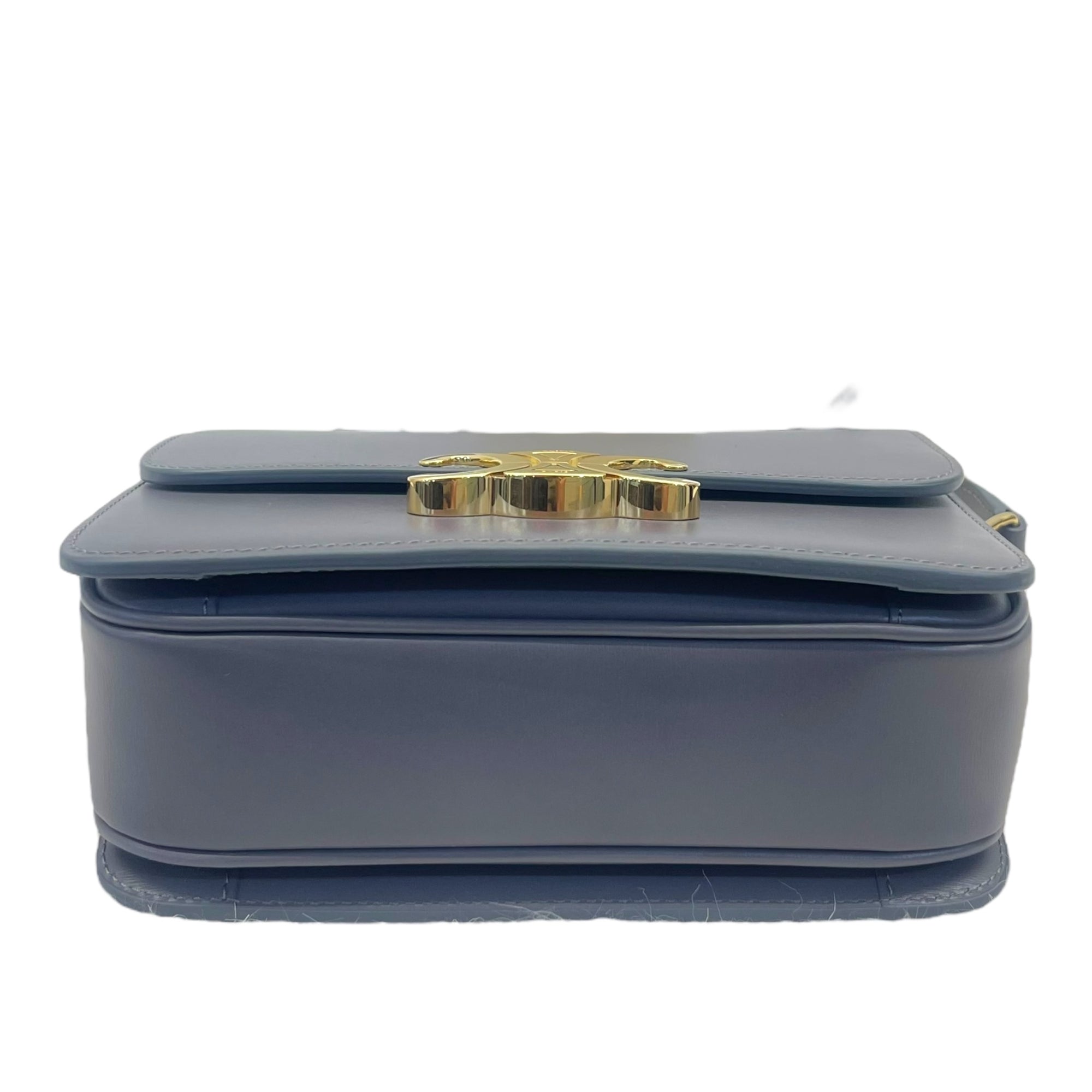 Celine Grey Calfskin Leather Crossbody Bag