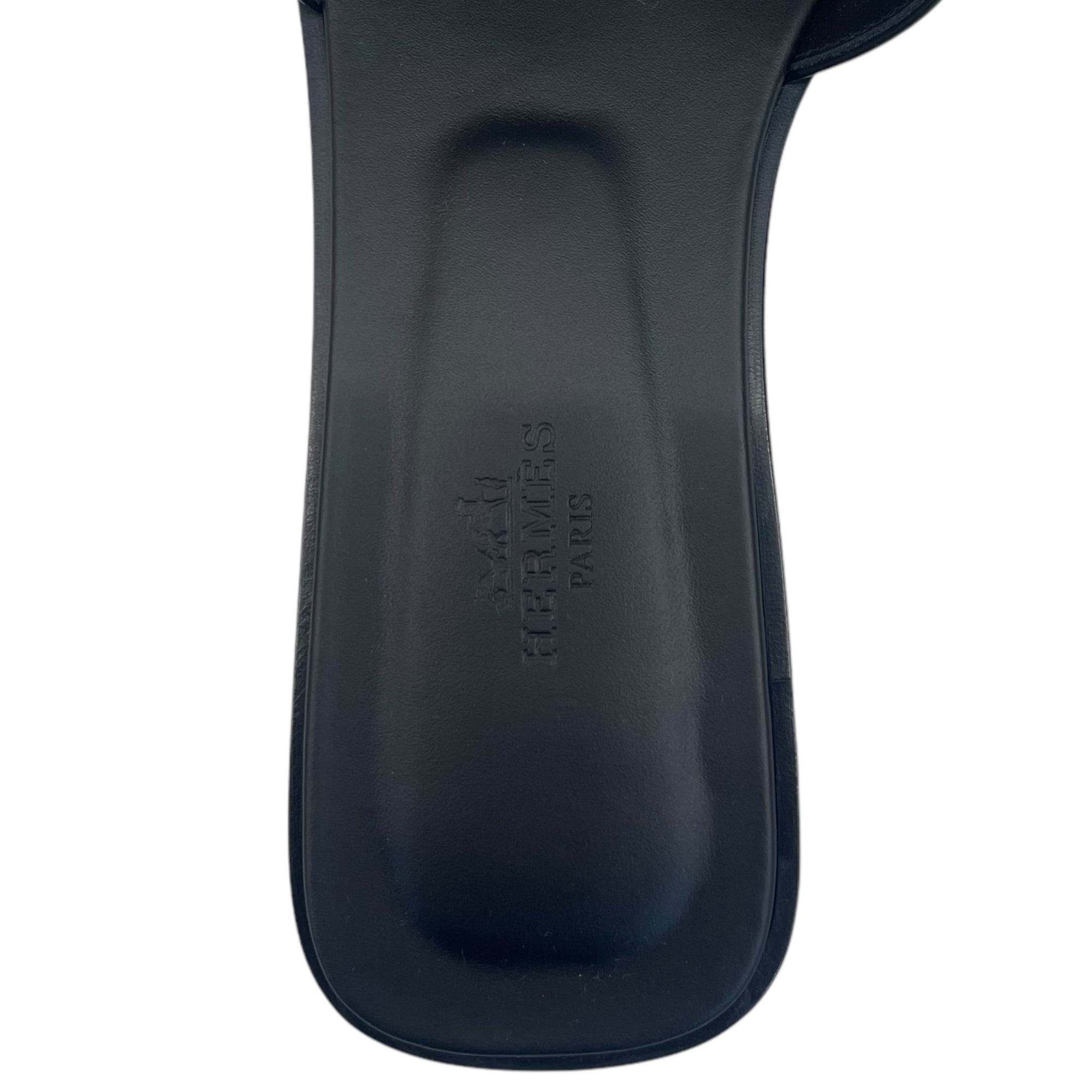 Hermes Orans in Black 39 EU