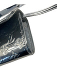 Louis Vuitton Silver Pochette Twin Patent Leather