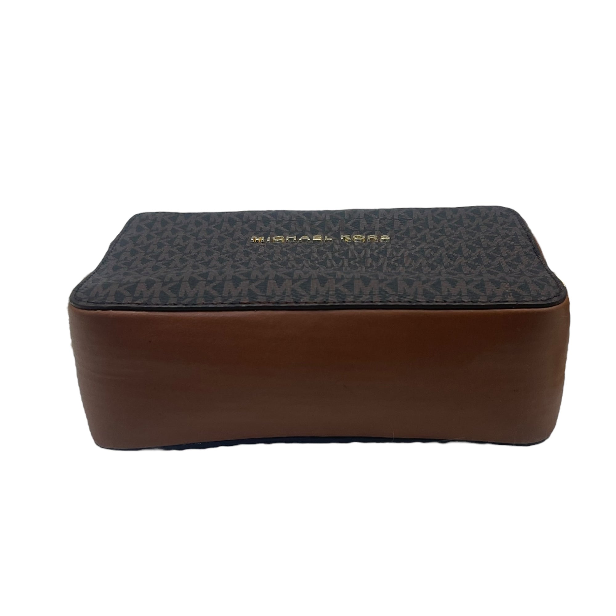 Michael Kors Jet Set Brown Logo Crossbody Bag